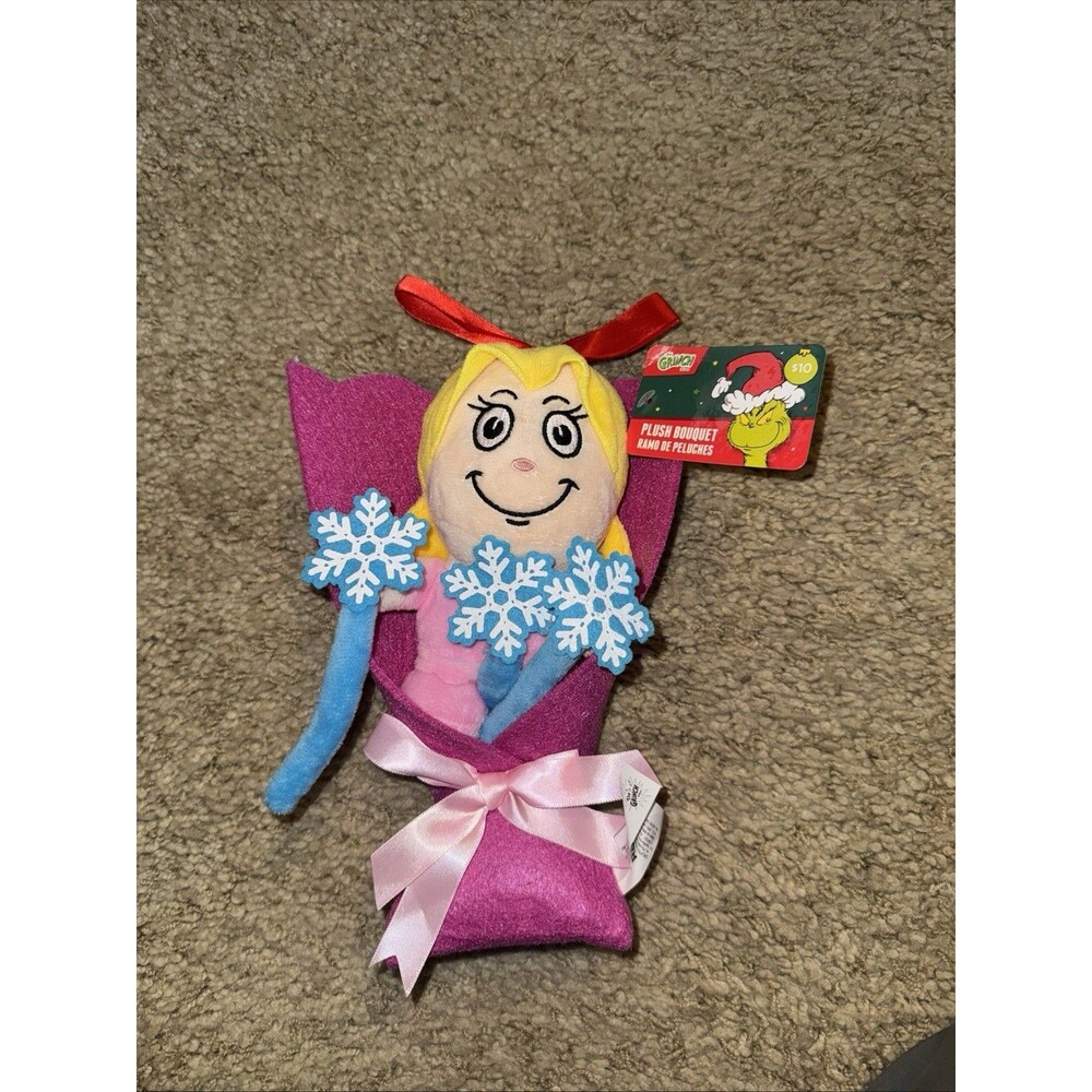 CINDY LOU WHO Plush How The Grinch Stole Christmas 10" Bouquet 2024 NWT Pink